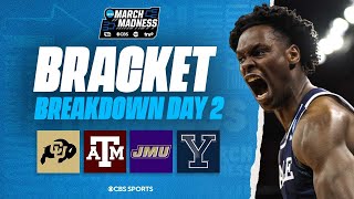 NCAA Tournament Bracket Day 2 Recap: James Madison \& Yale FORCE UPSETS I March Madness I CBS Sports