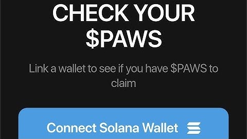 How to Check Your $PAWS Airdrop Allocation – Solana OG Guide