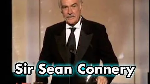 Sir Sean Connery Accepts AFI Life Achievement Awar...