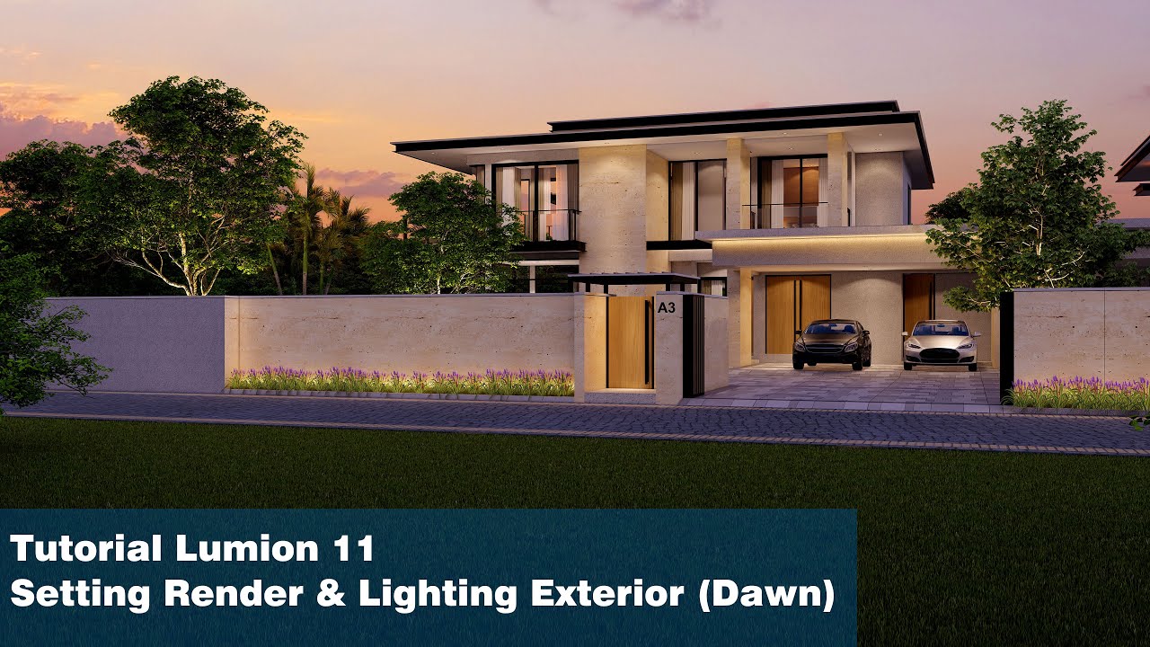 Tutorial Lumion 11 - Tutorial 35 - Setting Render & Lighting Exterior ...