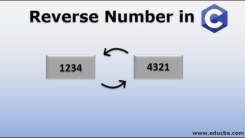 Printing Reverse number in C programming language