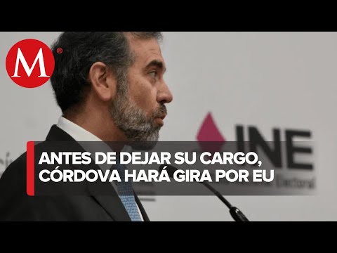 Lorenzo Córdova arranca gira en EU, a dos semanas de dejar cargo en el INE