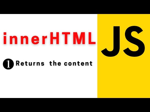 Exercise 1: Learn how to return the content of an element using innerHTML (javascript step by step)