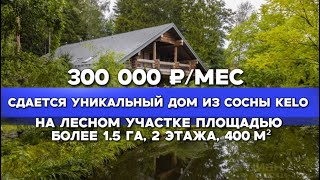 Сдается дом из сосны КЕLО, на лесном участке площадью более 1.5 га 2 этажа, 400 м²300 000 ₽/мес