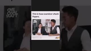 This is how Examiner check papers.