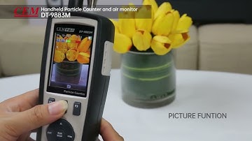CEM DT-9883M PM2.5/PM10 Air Quality (HCHO CO2 TVOC) Particle Counter (0.3,0.5,1.0,2.5,5.0,10μm)