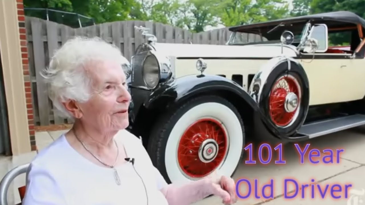 101 Year Old Driver Margaret Dunning Packard 740 Classicautoclips 