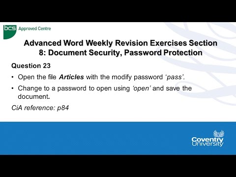 ECDL Coventry University: