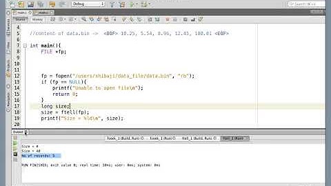 116 Calculating the number of records in a binary file using ftell