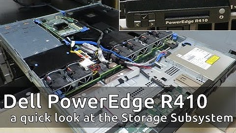 Dell PowerEdge R410: a quick look at the Storage Subsystem