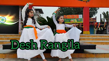 Des Rangila| Dance cover by Aradhita & Ridhima#15thaugust #dance Patriotic song Fana.