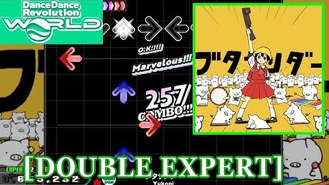 【DDR WORLD】 ブタサンダー[Buta Thunder] / Yukopi [DOUBLE EXPERT] 譜面確認+Clap