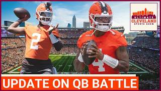 The Browns' QB1 battle narrative seems to be shifting from Deshaun Watson to Shedeur Sanders