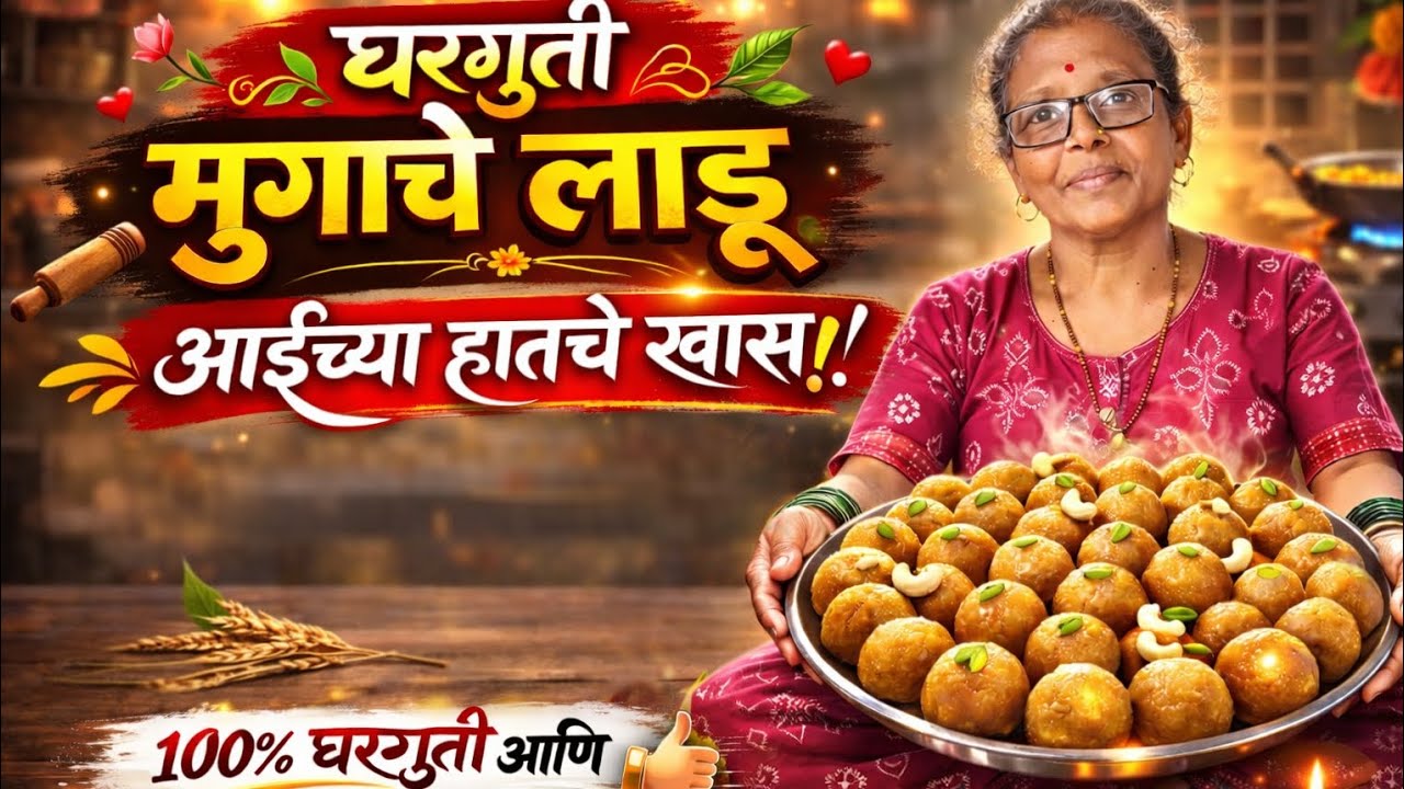 घरगुती चव, आईच्या हातचा सुवास… मुगाचे लाडू खास! 💛#KonkanVlog#मुगाचेलाडू#VillageLife