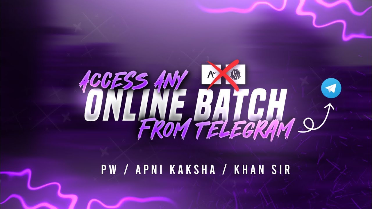 How To Access Your Any Online Class Batch From Telegram II Physics how-to-access-your-any-online-class-batch-from-telegram-ii-physics