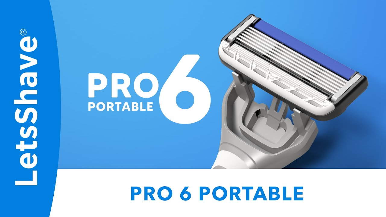 LetsShave's Pro 6 Portable 6-Blade Razor: World's First 6 blade razor ...