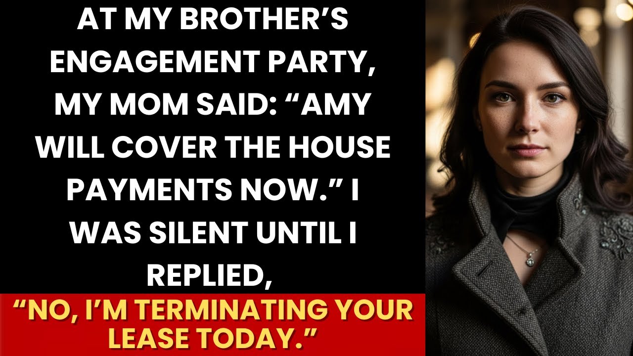 At Brother’s Party, Mom Announced I’d Pay Their Mortgage—I Waited Then Said, “Your Lease Ends Today”
