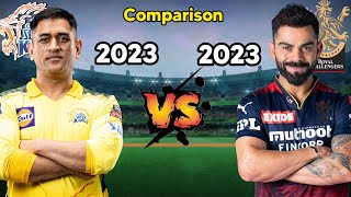 CSK (2023) 🆚 RCB (2023) in IPL Probable Playing 11 Comparison CSK vs RCB