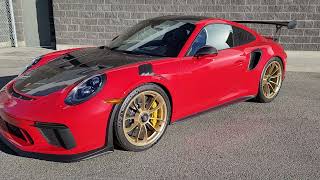 2019 Porsche 991.2 GT3RS Weissach Package w/Exposed Carbon Hood in Guards Red PCCB