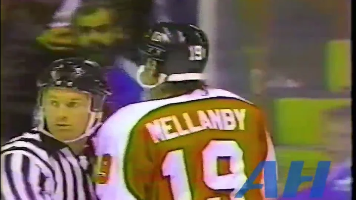 NHL Nov. 10, 1990 Paul Gillis,QUE v Scott Mellanby...