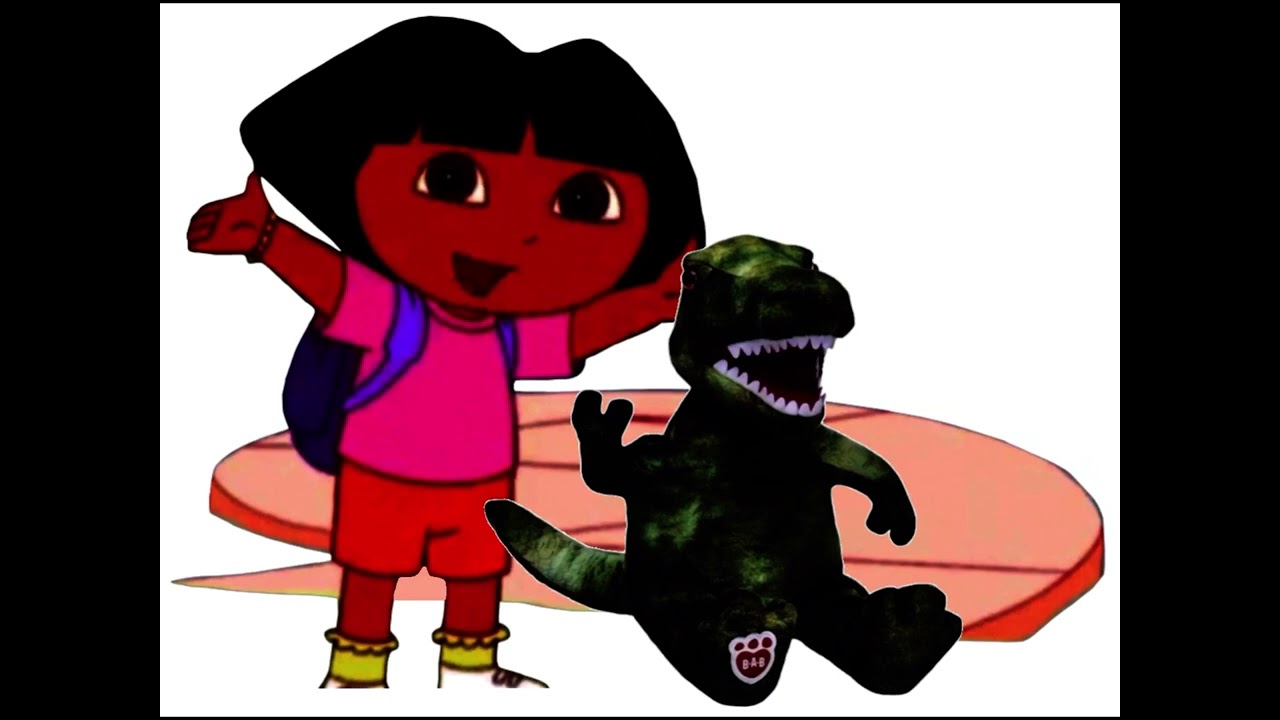 Dora The Explorer: Dora On A Snail Shell w/Green T-Rex