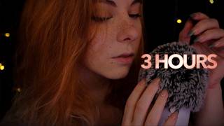 ASMR | 3 HOURS Relax, Sk, Tk Close Up, Clicky Whispering - Rain Ambience