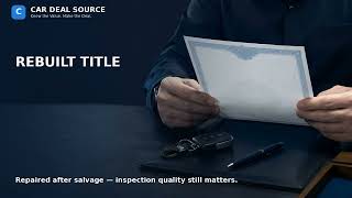 Clean vs. Rebuilt vs. Salvage Title: What Used-Car Buyers Must Know