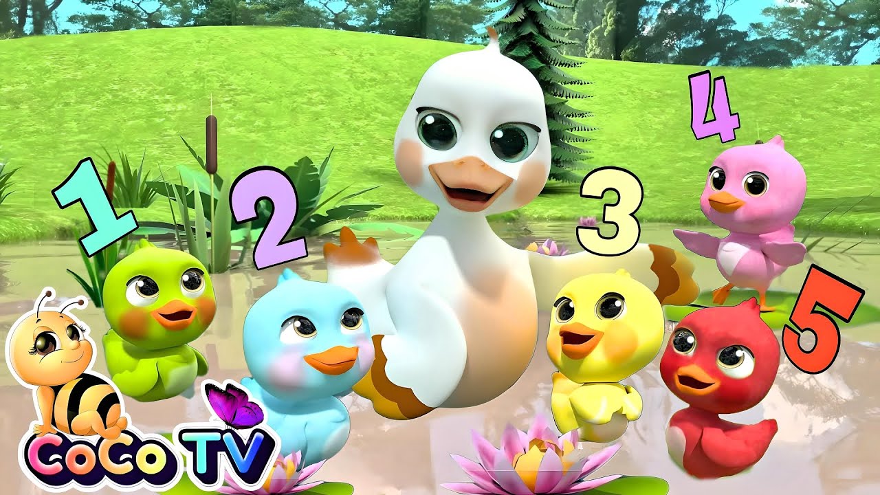 Five Little Ducks (Learn New Colors) | CoCo TV Nursery Rhymes & Kids Songs