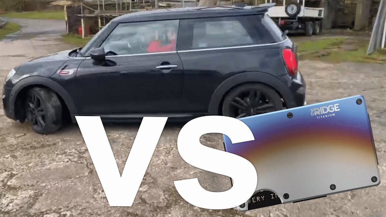 Running Over The Ridge Wallet to Prove That it is Indestructible