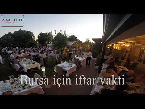 Bursa Anadolu Et'in bahçesinde iftar