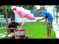 Making biggest cotton candy      m4 tech 