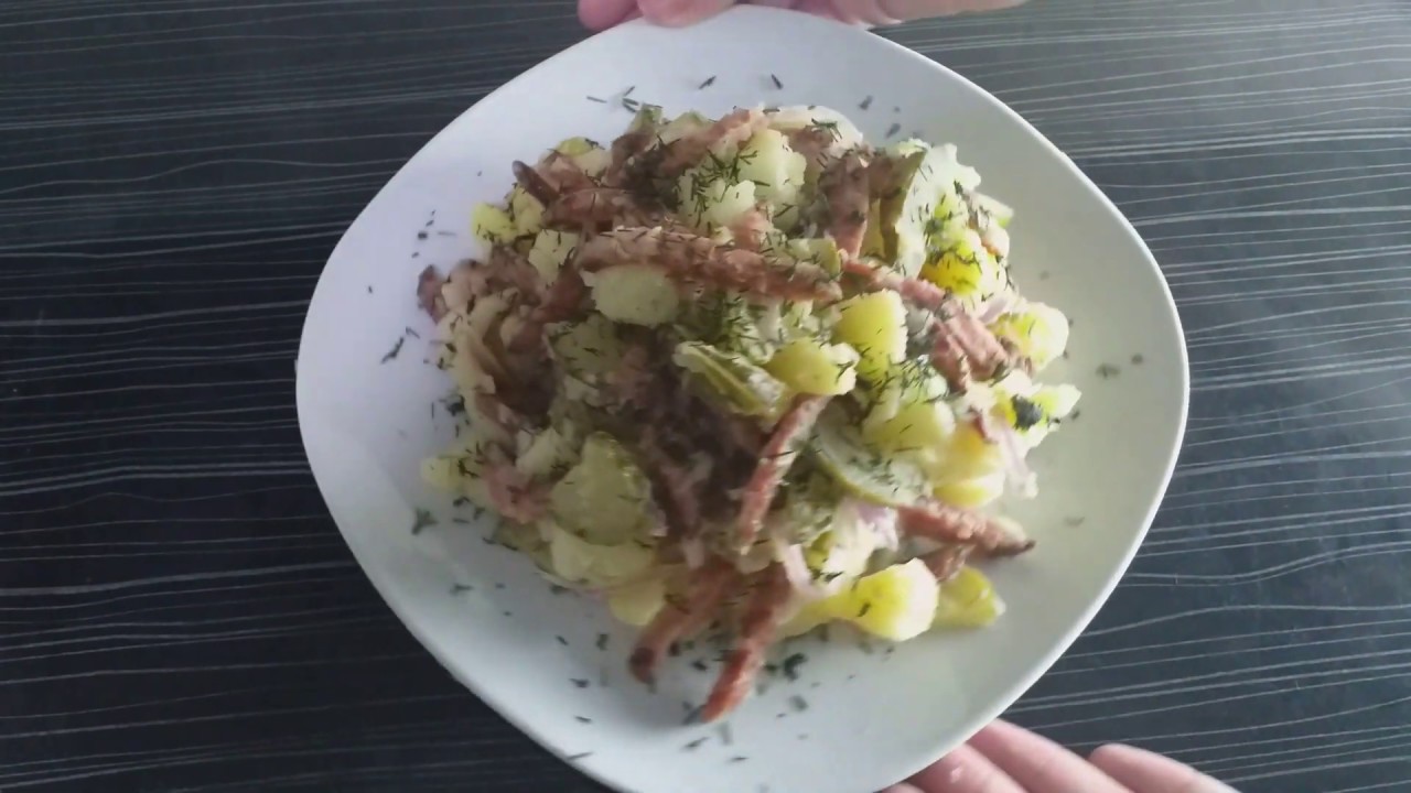⁣Картофельный салат По-немецки.Немецкий салат к ужину.