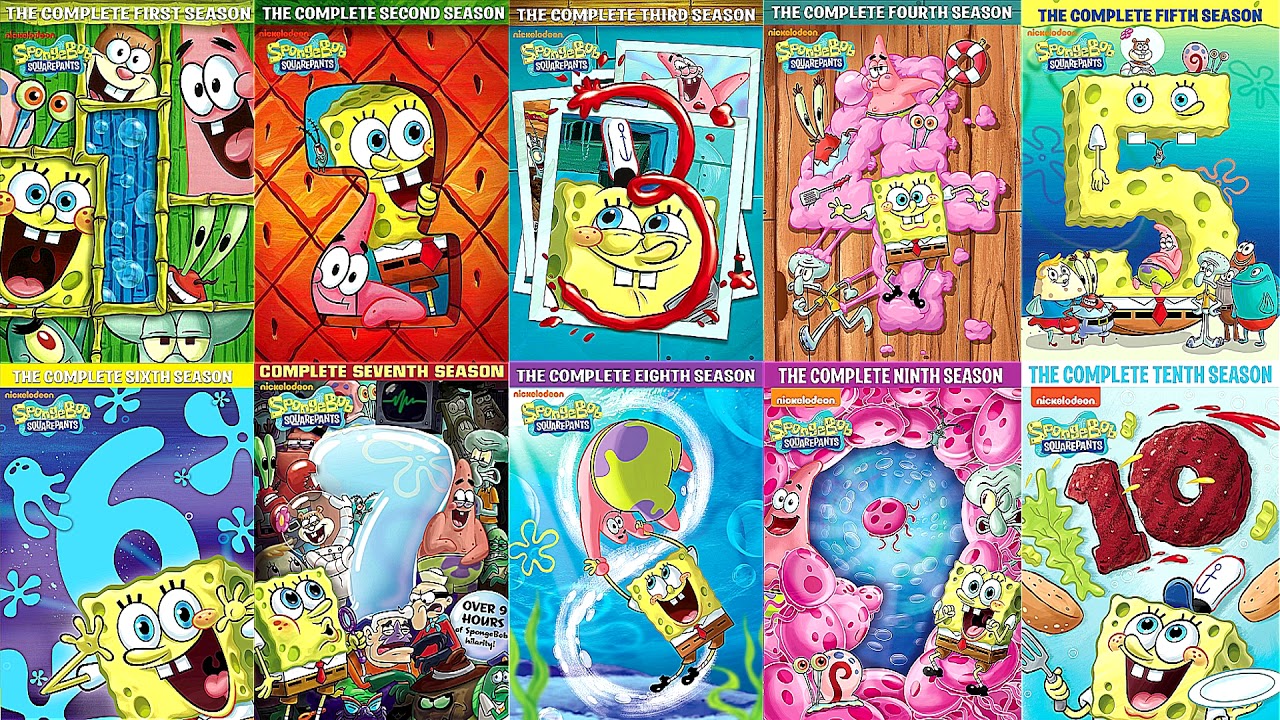 SpongeBob SquarePantsThe Complete Seasons 112 DVD Sets Best 200