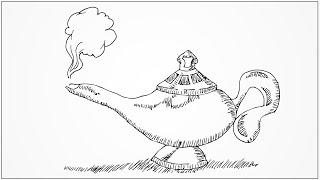 How to draw a genie aladdin s lamp step by step