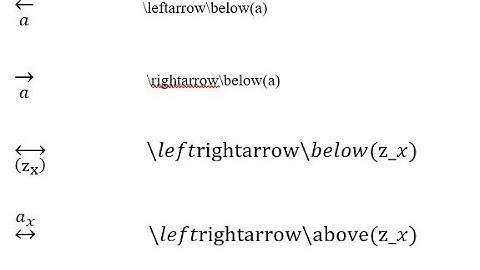 T30 How to write complex equation with left and right arrow by superscript and subscript in MS Word