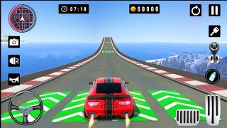 Mega Ramp car stunt racing game Android Gameplay || impossible car stunt racing game || screenshot 3
