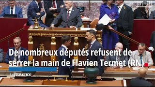 De nombreux députés refusent de serrer la main à Flavien Termet (RN)