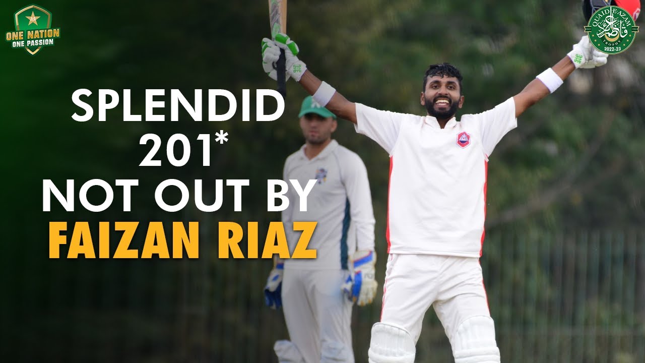 Splendid 2️⃣0️⃣1️⃣ not out by Faizan Riaz 👌 | Northern vs Balochistan ...