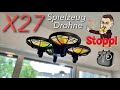 X27 Loolinn Spielzeug Drohne mit Hinderniserkennung und 30 Min. Flugzeit - Test REVIEW