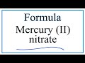Mercury(II) Nitrate and Nitrate Ions