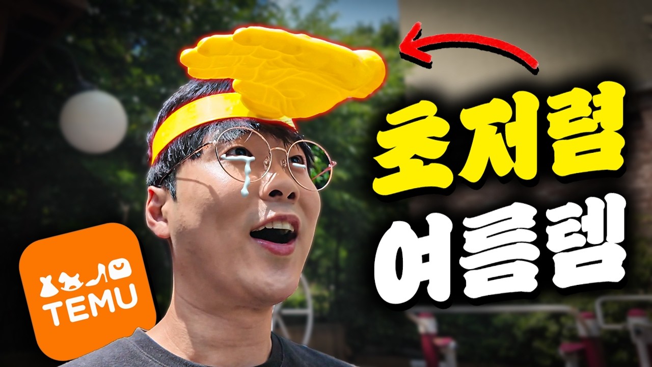 상당히 특이한 테무 초저렴 여름템 5종 리뷰!