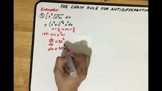 THE CHAIN RULE FOR ANTIDIFFERENTIATION: PART 2 - Example # 2