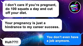 【Apple】Hubby trains me hard to avoid weight gain during pregnancy. Revenge is coming