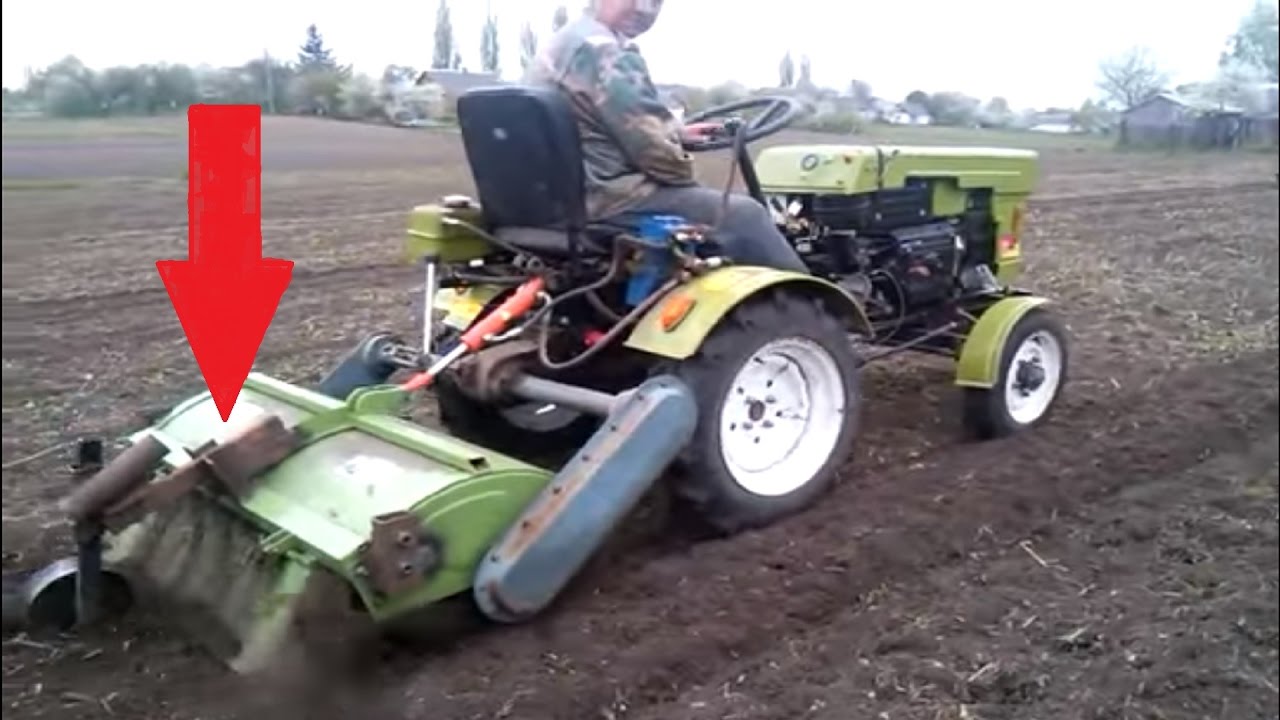 Обработка земли минитрактор минитрактора на хтз