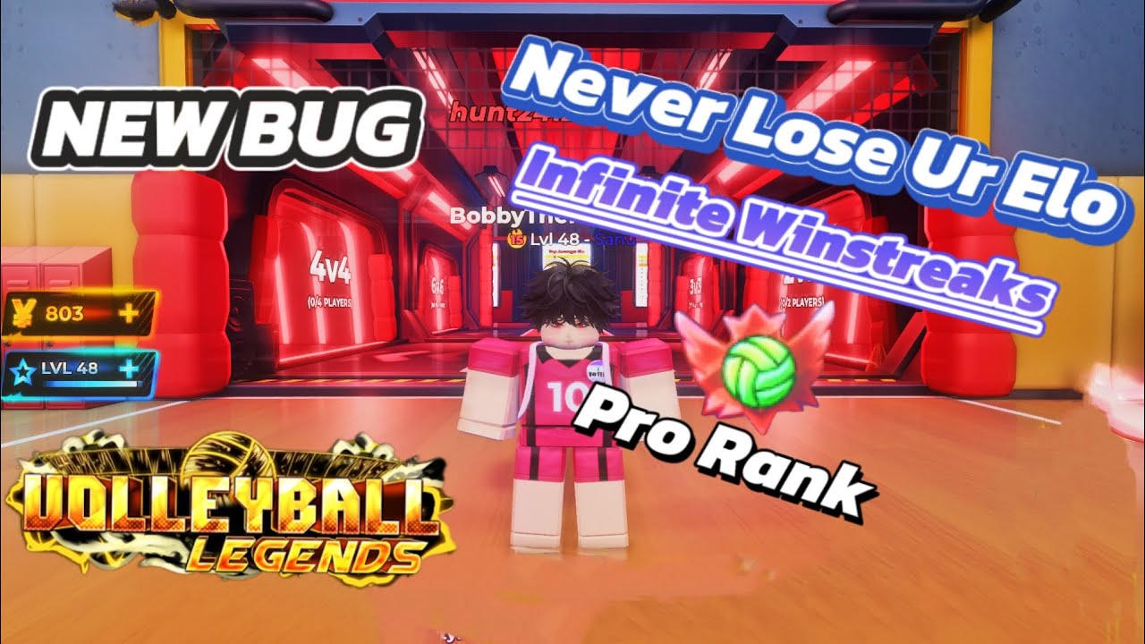 Volleyball Legends New Bug Glitch Infinite Streaks Never Lose Elo !! Roblox