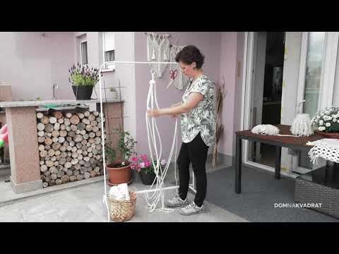 Video: Easy Macramé sadilica - Jednostavne DIY makrame vješalice za sobne biljke