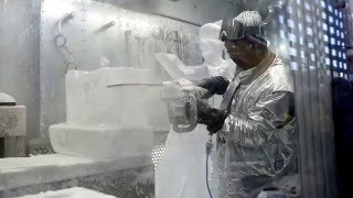 Frozen Chain Saw Woman Ice Statue By Okamoto Studio At Barneys New York