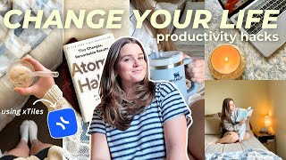 HOW TO CHANGE YOUR LIFE IN 2025: 5 must know productivity hacks, 2025 reset, xtiles tutorial