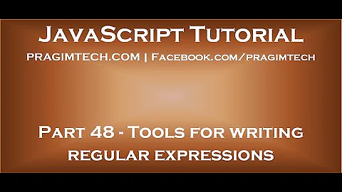 Tools for writing regular expressions