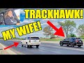 My Wife Raced Her Supercharged Escalade V At The Drag Strip Against EVERYONE! IT'S FAST!